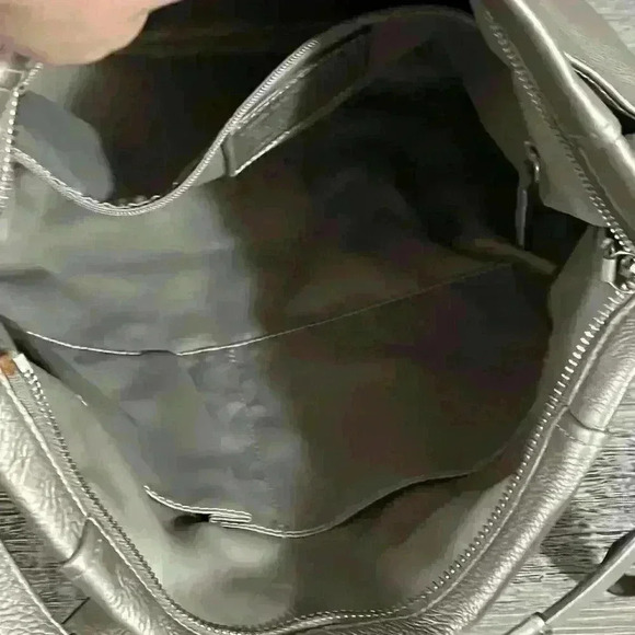 Coach Metallic Leather Crossbody Tote Shoulder Bag Style #F16509 - Picture 10 of 16